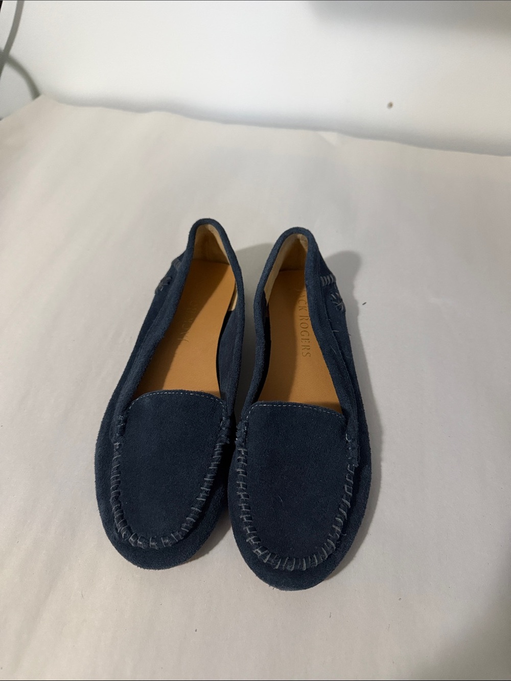 Jack Rogers‎ Navy Suede Slip-On Loafers